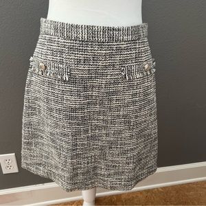NWT H & M Tweed Skirt gold hardware